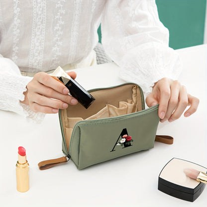 Letter Print Travel Makeup Organizer Cosmetic Storage Bag