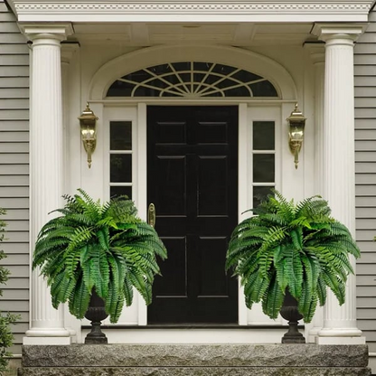 Lifelike Artificial Boston Fern for Outdoor and Indoor Decor