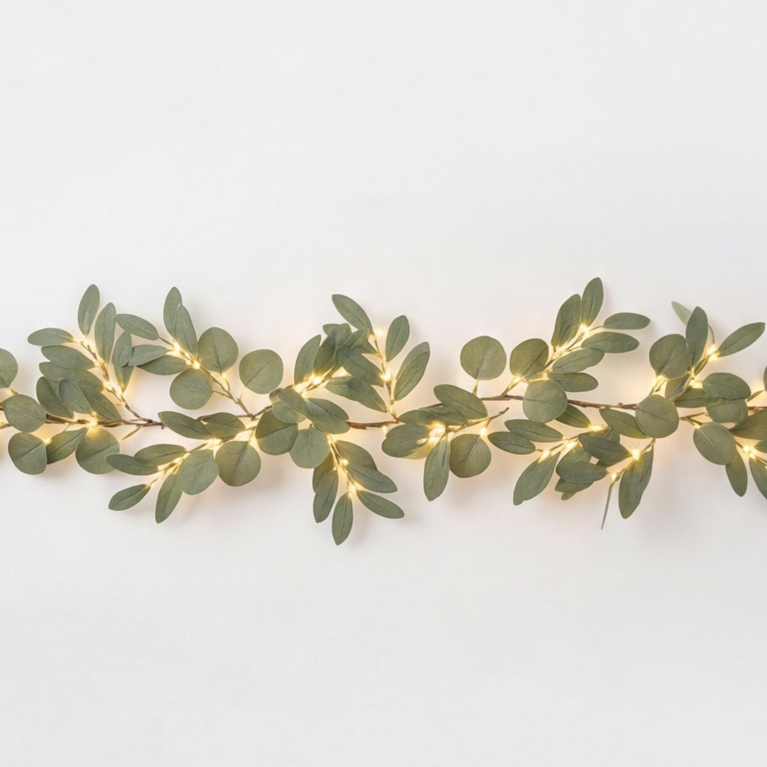 Lighted Olive Vine with 72 Warm White LEDs and Flexible Branches