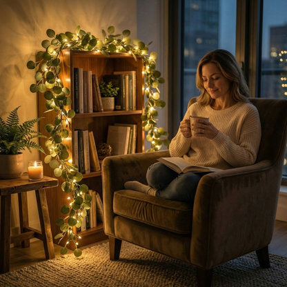 Lighted Olive Vine with 72 Warm White LEDs and Flexible Branches