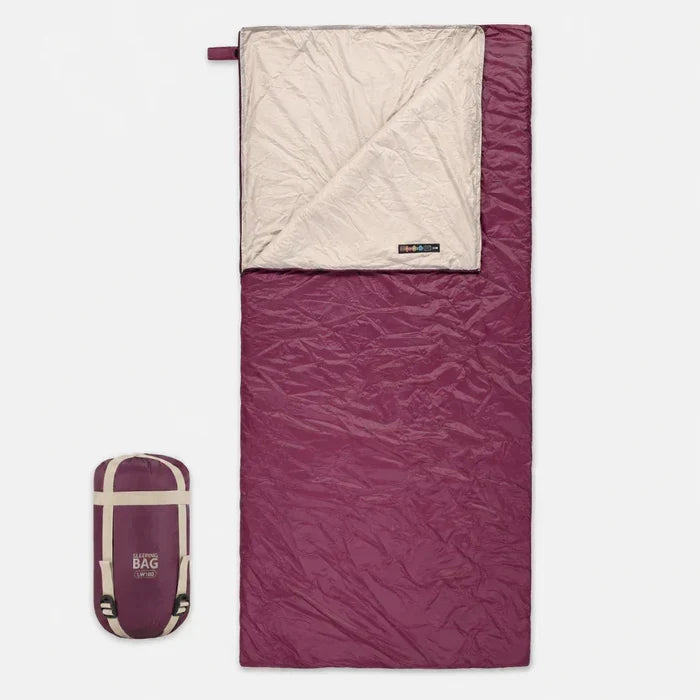 Lightweight Envelope Sleeping Bag for Three-Season Camping