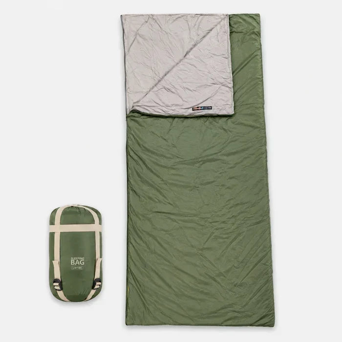 Lightweight Envelope Sleeping Bag for Three-Season Camping