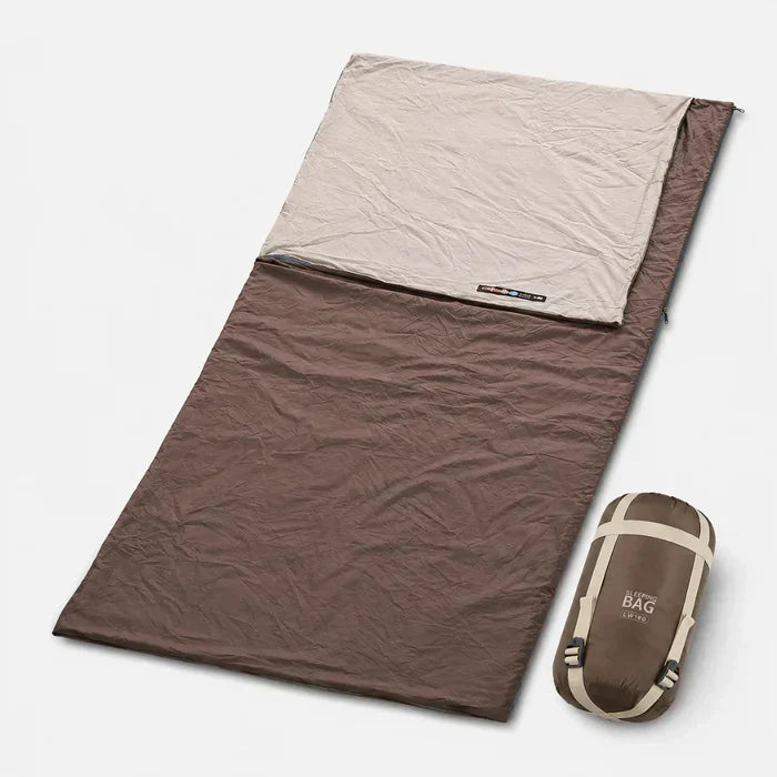 Lightweight Envelope Sleeping Bag for Three-Season Camping