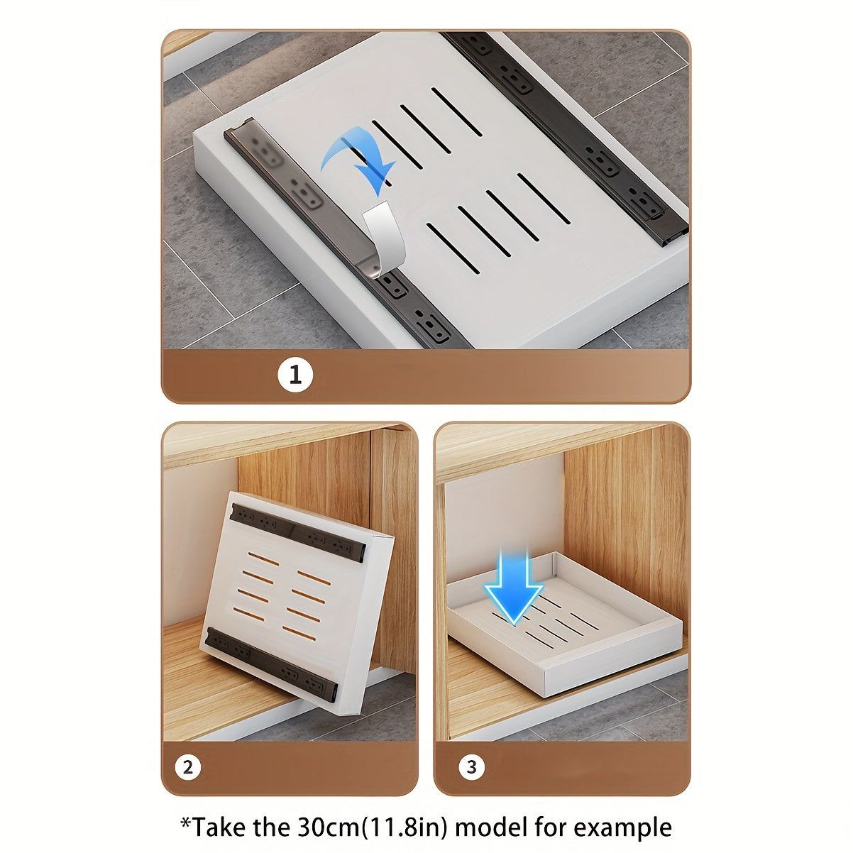 Lina Pull Out Kitchen Cabinet Organizer Sliding Storage Rack