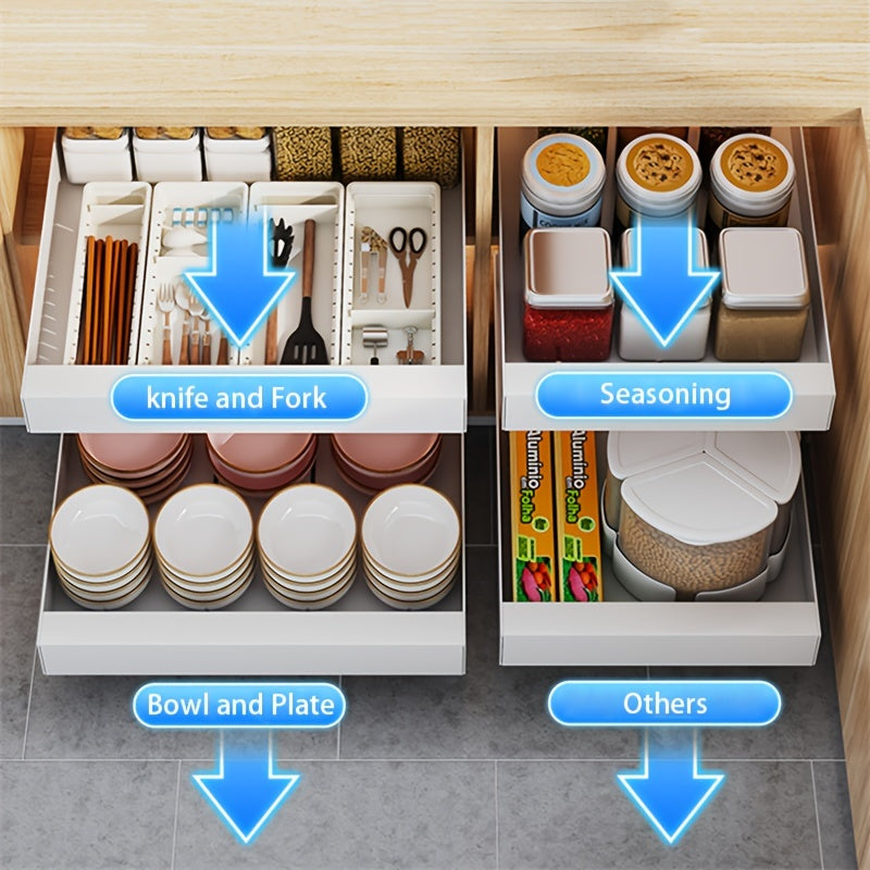 Lina Pull Out Kitchen Cabinet Organizer Sliding Storage Rack