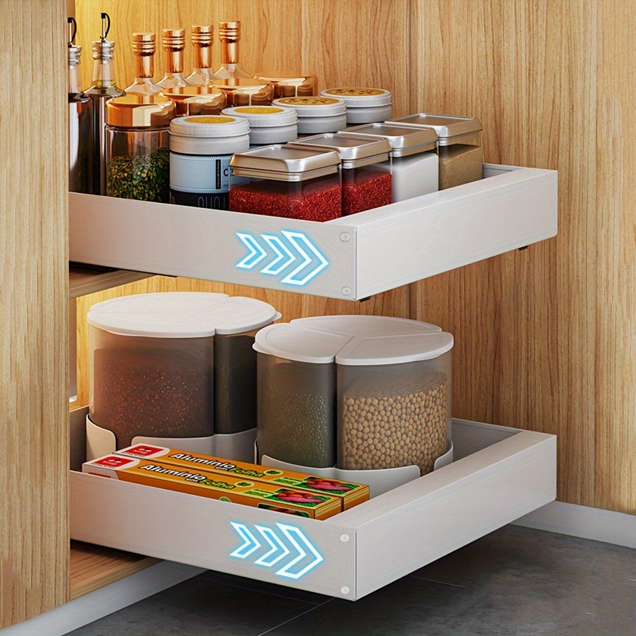 Lina Pull Out Kitchen Cabinet Organizer Sliding Storage Rack