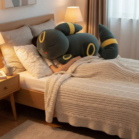 Almohada larga y suave de peluche con forma de animal para dormir y acurrucarse