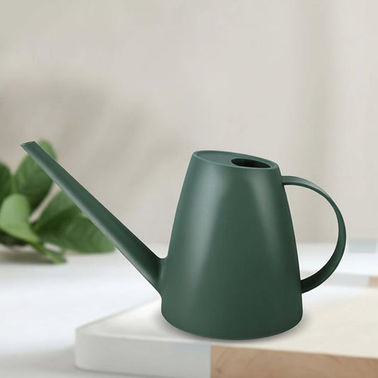 Regadera de plástico con pico largo de 1.8L, para regar plantas en interiores y exteriores