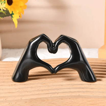 LoveSculpt Handcrafted Wooden Heart Decoration Natural Home Decor Accent