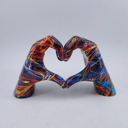 LoveSculpt Handcrafted Wooden Heart Decoration Natural Home Decor Accent