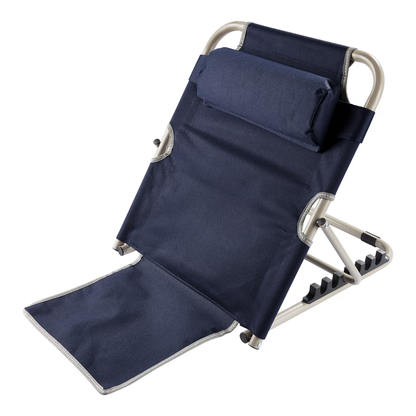 LumbarLux Adjustable Backrest with Head Cushion