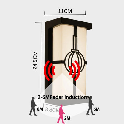 LumeRadar LED Outdoor Wall Light with Motion Sensor Waterproof Modern Exterior Light