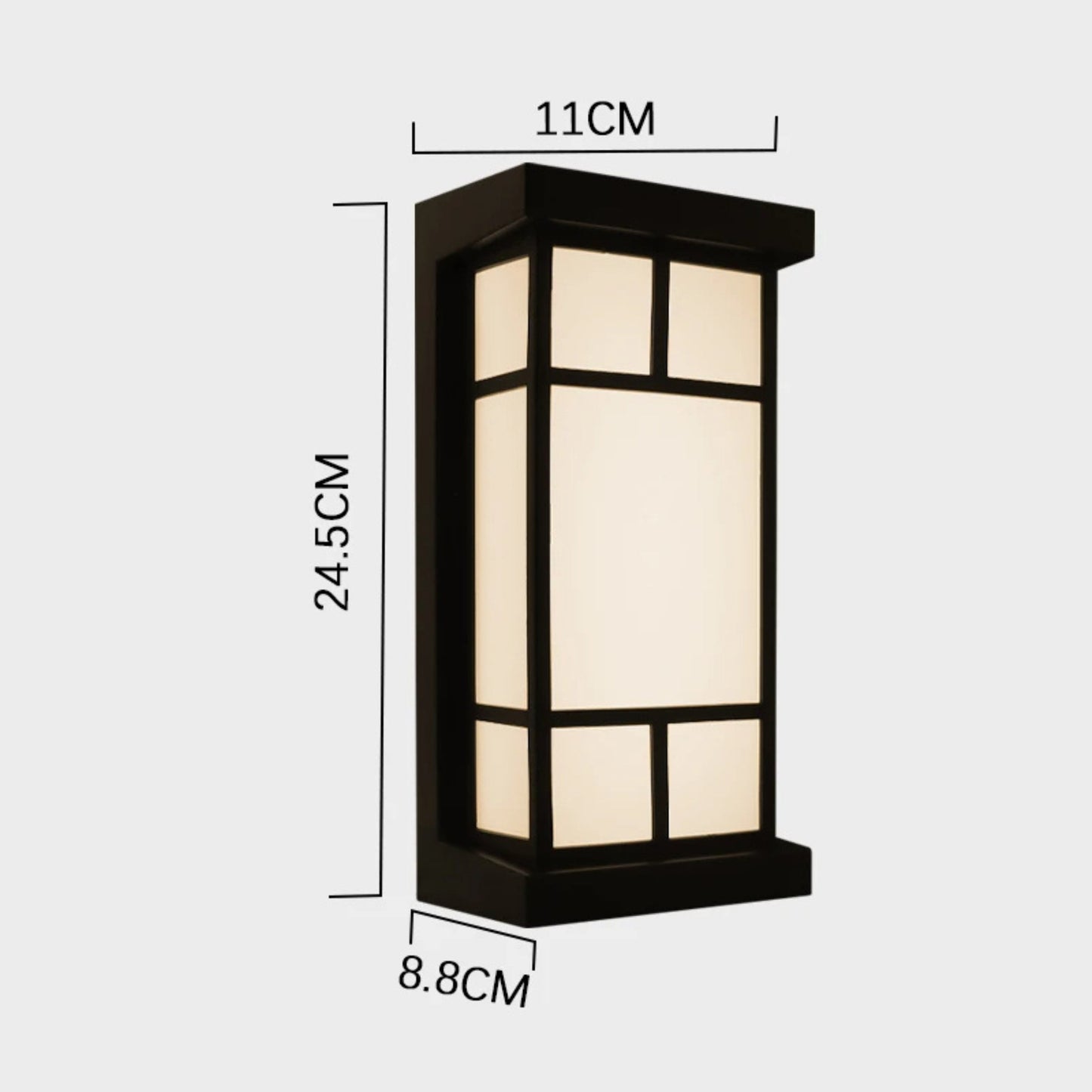LumeRadar LED Outdoor Wall Light with Motion Sensor Waterproof Modern Exterior Light