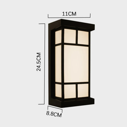 LumeRadar LED Outdoor Wall Light with Motion Sensor Waterproof Modern Exterior Light