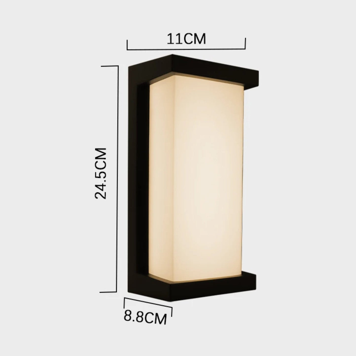 LumeRadar LED Outdoor Wall Light with Motion Sensor Waterproof Modern Exterior Light