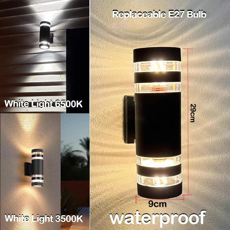LumiBloc LED Outdoor Wall Light Up and Down Modern IP65 Fixture