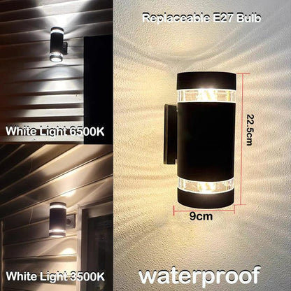 LumiBloc LED Outdoor Wall Light Up and Down Modern IP65 Fixture