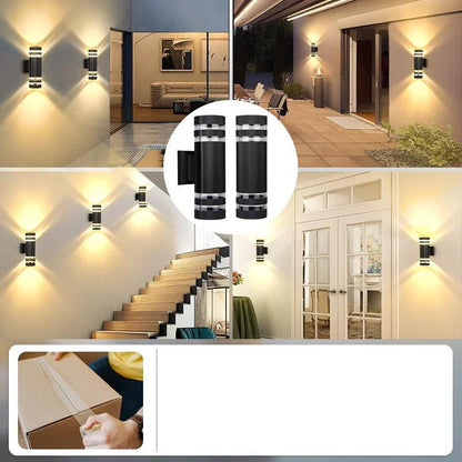 LumiBloc LED Outdoor Wall Light Up and Down Modern IP65 Fixture