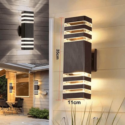 LumiBloc LED Outdoor Wall Light Up and Down Modern IP65 Fixture