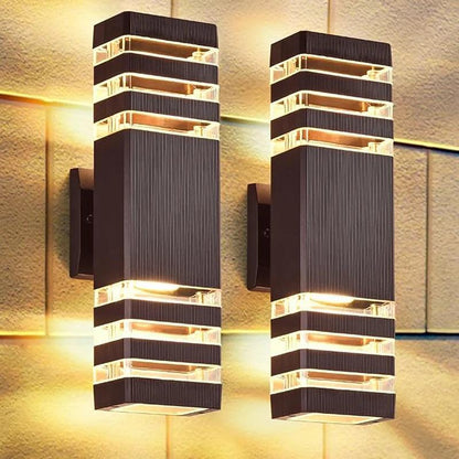LumiBloc LED Outdoor Wall Light Up and Down Modern IP65 Fixture