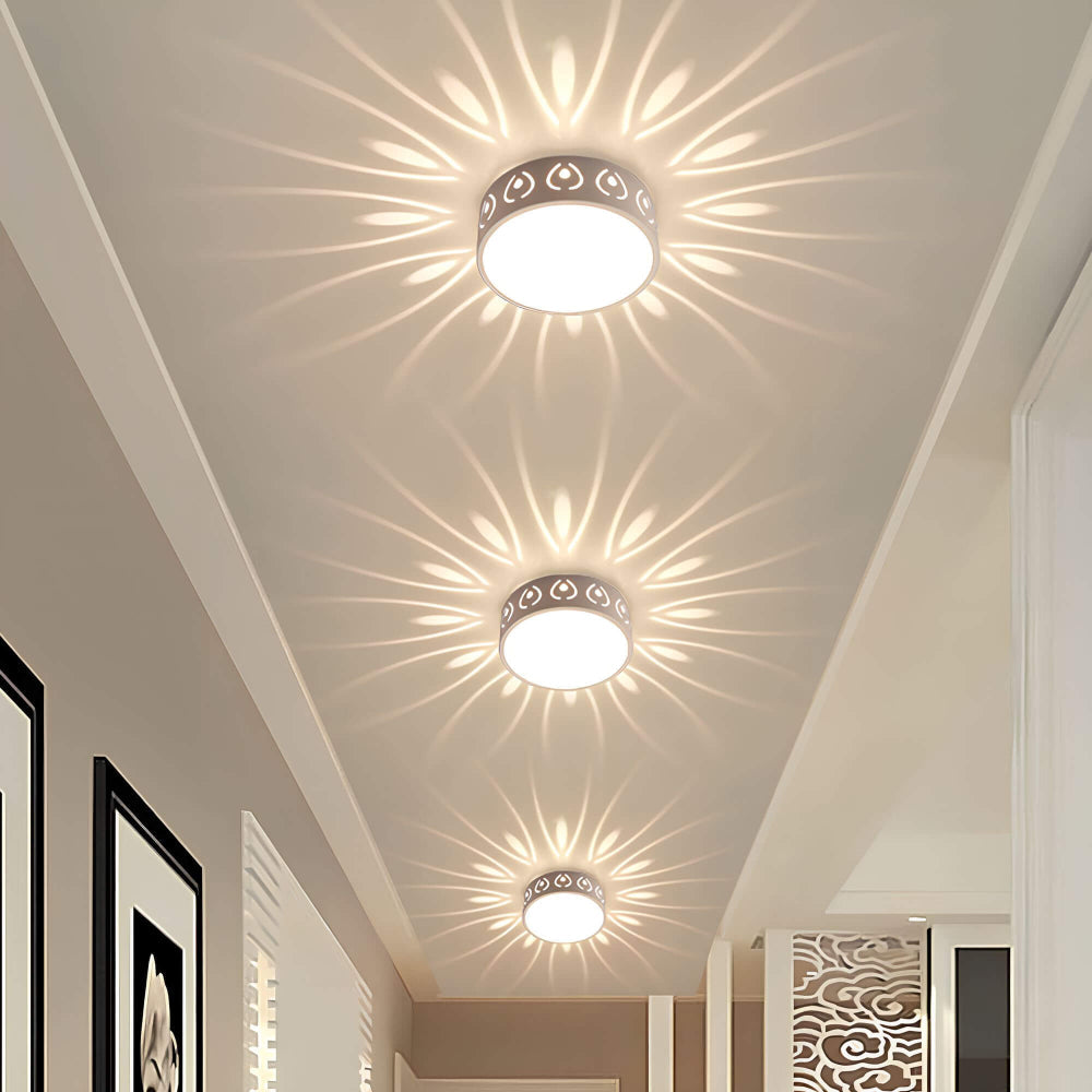 LumiForm Minimalist LED Ceiling Light with Soft Warm Glow and Slim Modern Design