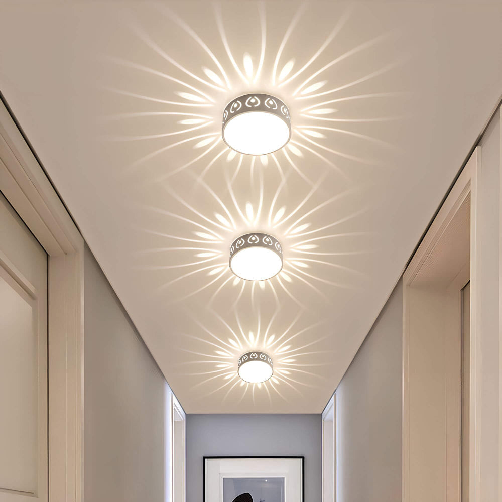 LumiForm Minimalist LED Ceiling Light with Soft Warm Glow and Slim Modern Design