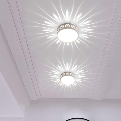 LumiForm Minimalist LED Ceiling Light with Soft Warm Glow and Slim Modern Design