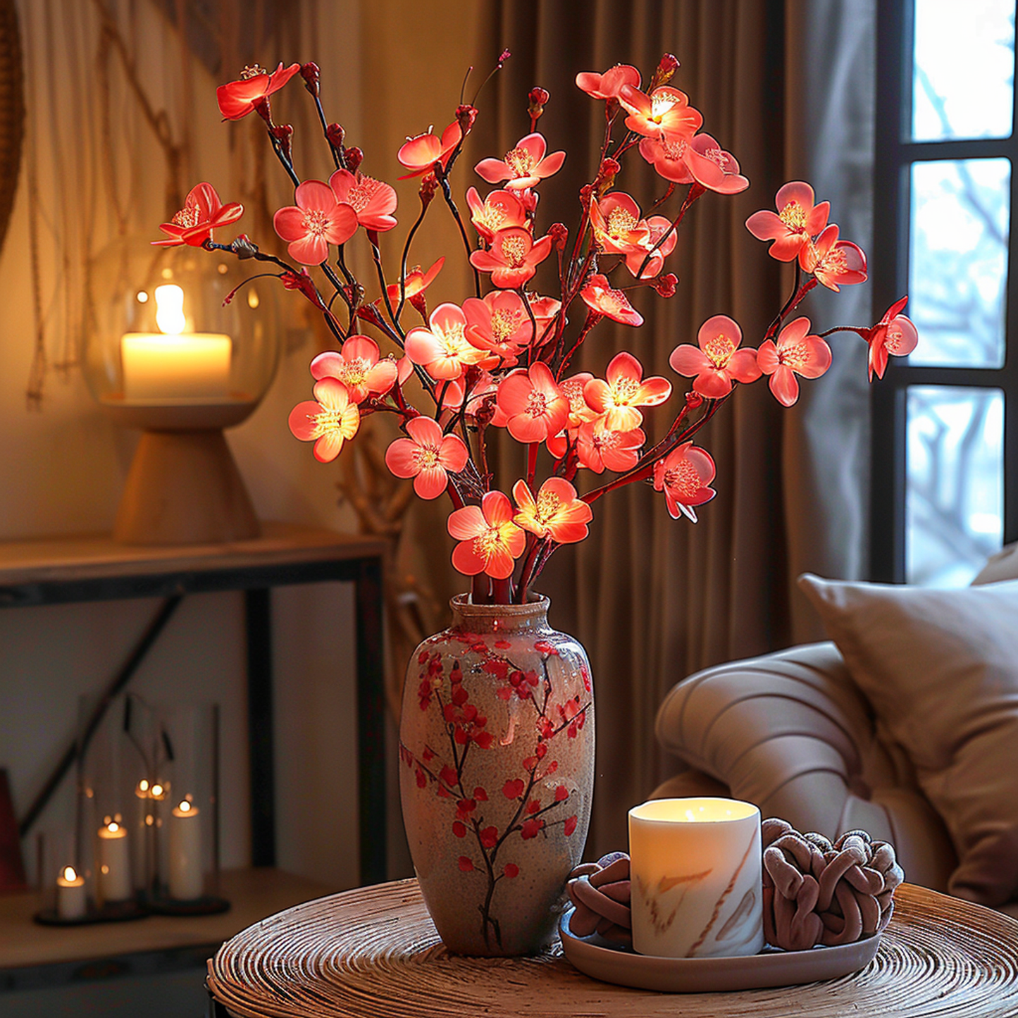 LumiVista Olive Branch LED String Light 70cm Warm White Decorative Light