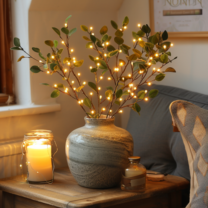 LumiVista Olive Branch LED String Light 70cm Warm White Decorative Light