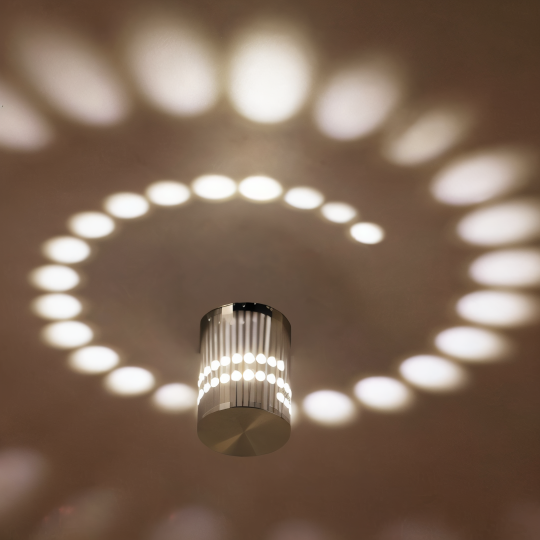 LuminBlast LED Spiral Wall Light Colorful Modern Indoor Wall Lamp
