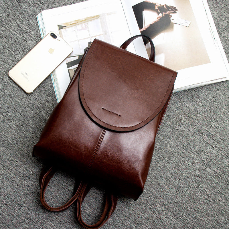 LuxeCarry Leather Backpack Stylish Womens Travel and Everyday Bag