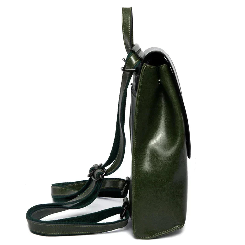 LuxeCarry Leather Backpack Stylish Womens Travel and Everyday Bag