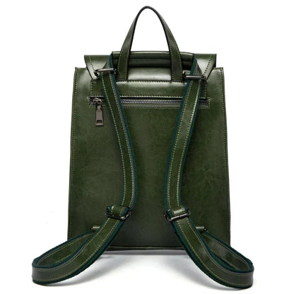 LuxeCarry Leather Backpack Stylish Womens Travel and Everyday Bag