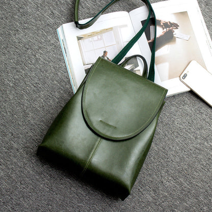 LuxeCarry Leather Backpack Stylish Womens Travel and Everyday Bag