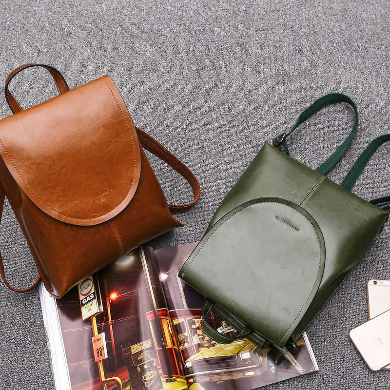 LuxeCarry Leather Backpack Stylish Womens Travel and Everyday Bag