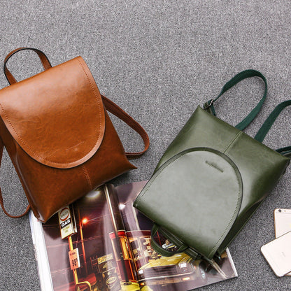 LuxeCarry Leather Backpack Stylish Womens Travel and Everyday Bag