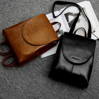 LuxeCarry Leather Backpack Stylish Womens Travel and Everyday Bag