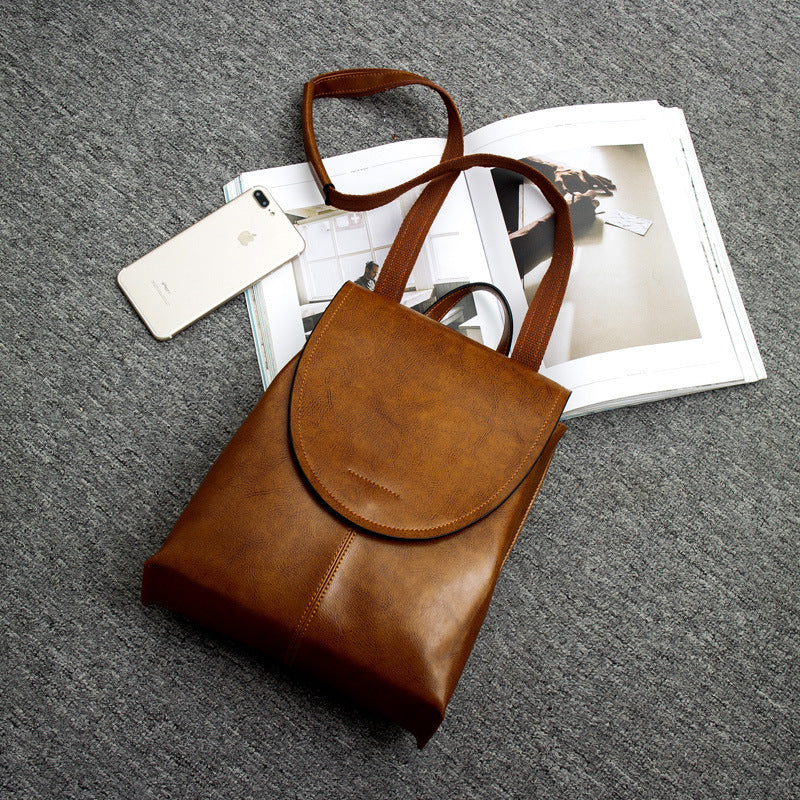 LuxeCarry Leather Backpack Stylish Womens Travel and Everyday Bag