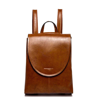 LuxeCarry Leather Backpack Stylish Womens Travel and Everyday Bag