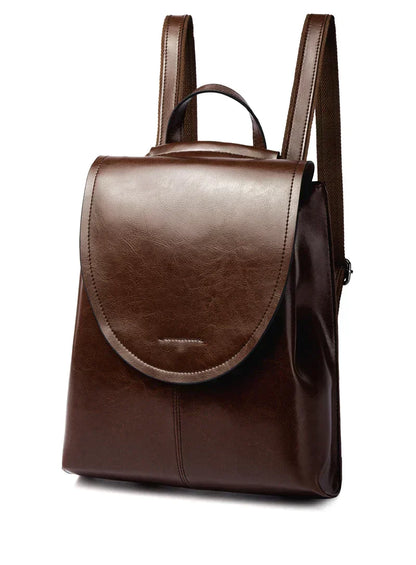 LuxeCarry Leather Backpack Stylish Womens Travel and Everyday Bag