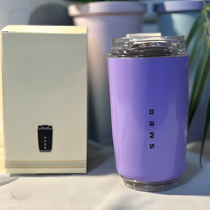 LuxeTherm 500ml Stainless Steel Thermal Travel Mug Insulated Leakproof Coffee Cup