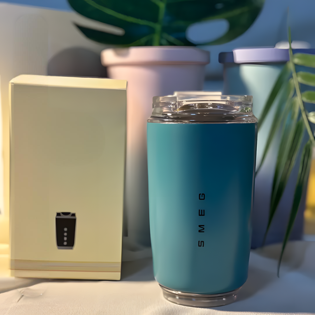 LuxeTherm 500ml Stainless Steel Thermal Travel Mug Insulated Leakproof Coffee Cup