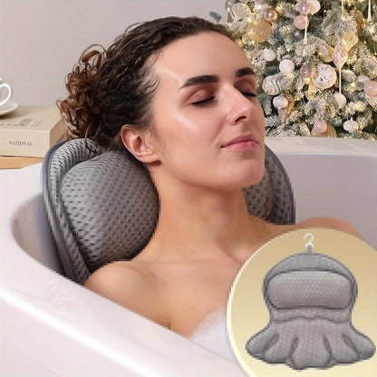LuxieSpa 4D Bath Pillow Neck and Back Support Cushion