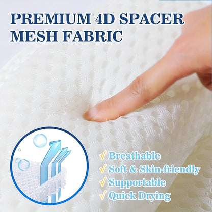 LuxieSpa 4D Bath Pillow Neck and Back Support Cushion