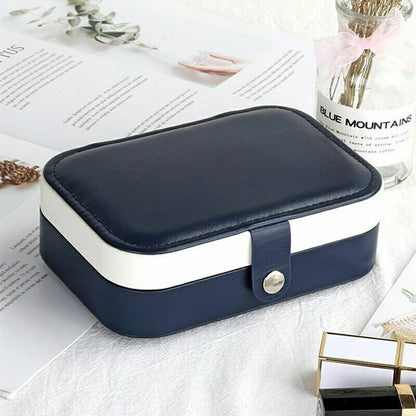 Luxio Double Layer Jewellery Box Elegant Organizer for Travel and Home Storage