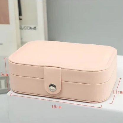 Luxio Double Layer Jewellery Box Elegant Organizer for Travel and Home Storage