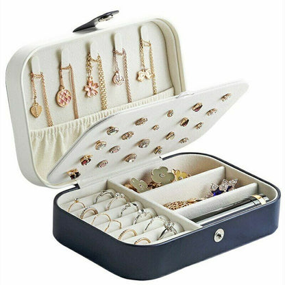 Luxio Double Layer Jewellery Box Elegant Organizer for Travel and Home Storage
