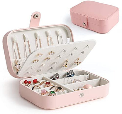 Luxio Double Layer Jewellery Box Elegant Organizer for Travel and Home Storage