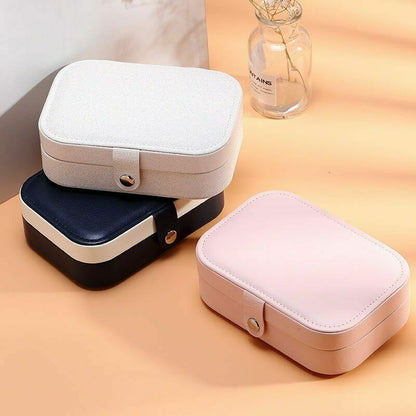 Luxio Double Layer Jewellery Box Elegant Organizer for Travel and Home Storage