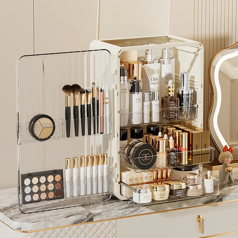 Luxo Makeup Storage Box Dust Proof Cosmetic Organizer